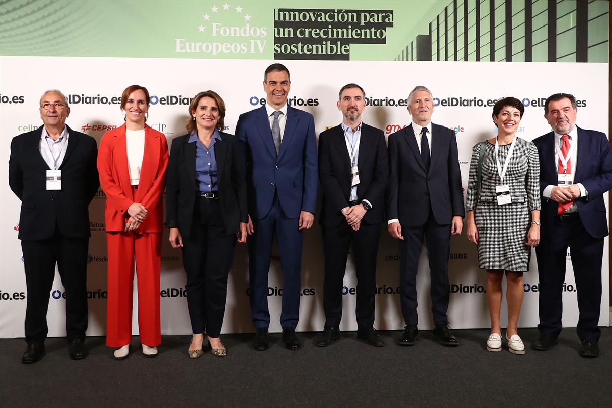 16/05/2024. Pedro Sánchez asiste a la inauguración IV edición del foro sobre Fondos Europeos de elDiario.es. El presidente del Gobierno, Ped...
